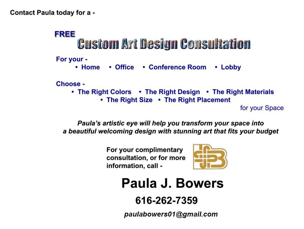 Contact Paula Bowers Design