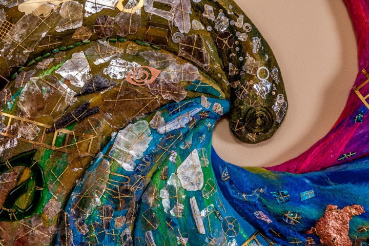 Swirl, detail by Paula Bowers